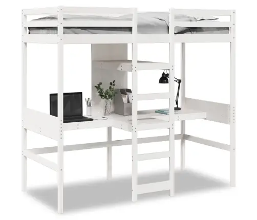 Augstās Gultas Rāmis Bez Matrača, 80X200 Cm, Priedes Masīvkoks Vidaxl