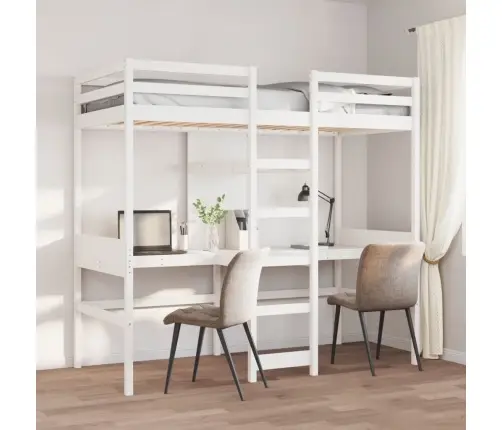 Augstās Gultas Rāmis Bez Matrača, 80X200 Cm, Priedes Masīvkoks Vidaxl