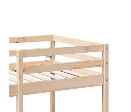 Augstās Gultas Rāmis, Galds, Krēsli, 80X200 Cm, Priedes Koks Vidaxl