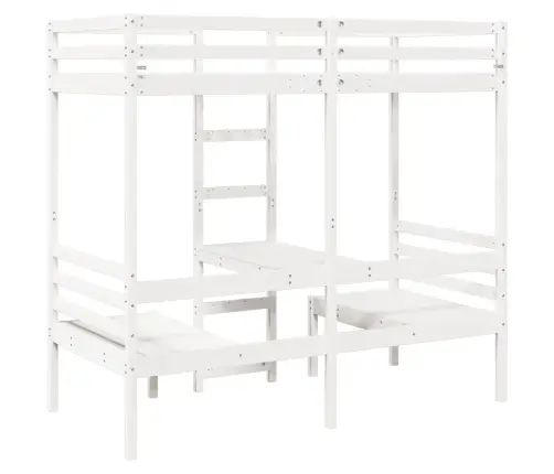 Augstās Gultas Rāmis, Galds, Krēsli, 80X200 Cm, Priedes Koks Vidaxl