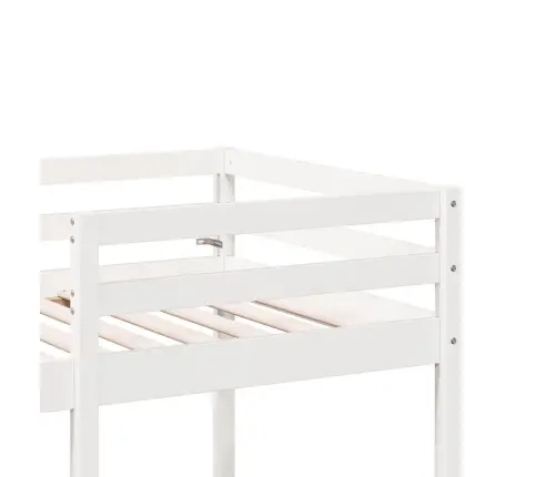 Aukšta Lova Su Stalu Ir Kėdėmis, Balta, 75X190cm Pušis