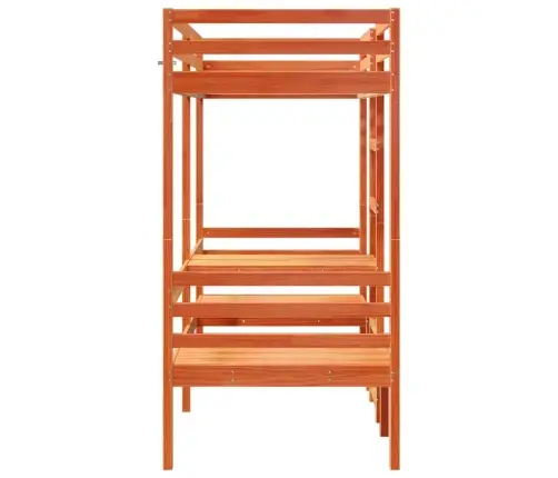 Aukšta Lova Su Stalu Ir Kėdėmis, Ruda, 75X190cm Pušis