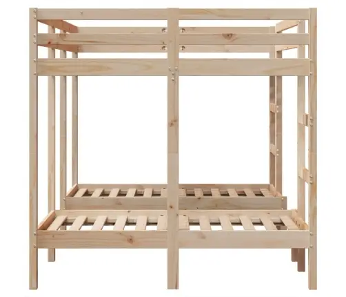 Triaukštės Lovos Rėmas, 140X200/70X140cm Pušies Masyvas