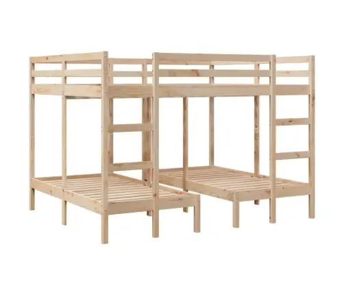 Triaukštės Lovos Rėmas, 160X200/80X160cm Pušies Masyvas