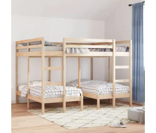 Triaukštės Lovos Rėmas, 160X200/80X160cm Pušies Masyvas