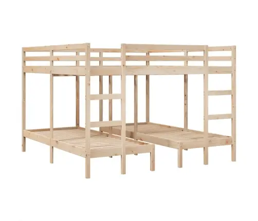 Kolmekohaline Narivoodi Raam, 200X200/80X200 cm Männipuit