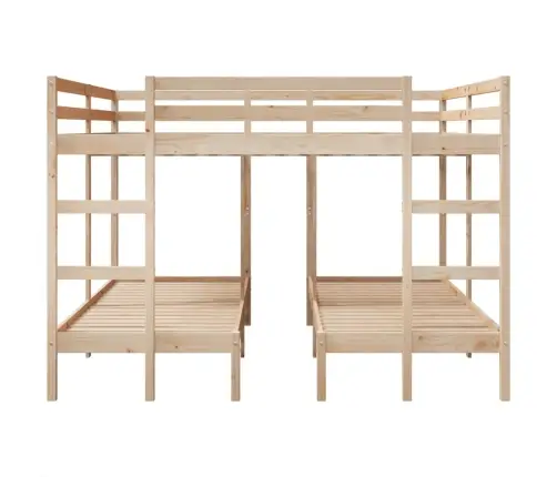 Kolmekohaline Narivoodi Raam, 200X200/80X200 cm Männipuit