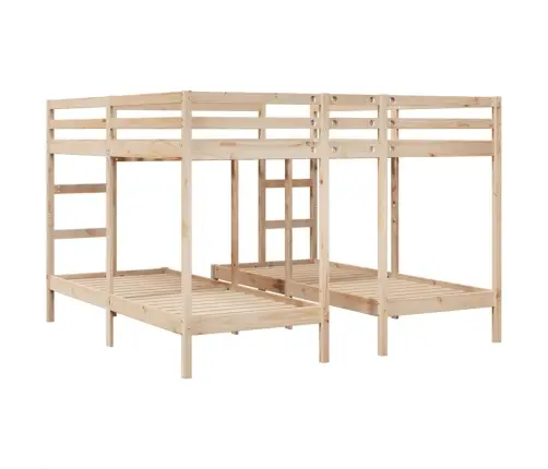 Kolmekohaline Narivoodi Raam, 200X200/80X200 cm Männipuit