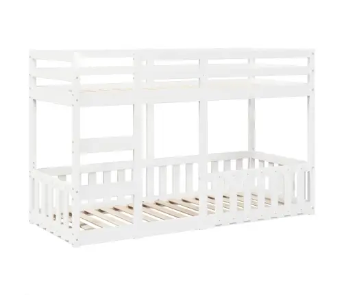 Narivoodi, Valge, 90 X 190 cm Männipuit