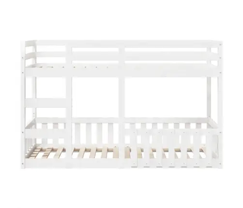 Narivoodi, Valge, 90 X 190 cm Männipuit