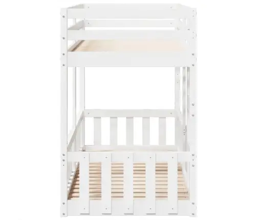 Narivoodi, Valge, 90 X 190 cm Männipuit