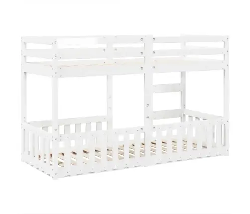 Narivoodi, Valge, 90 X 190 cm Männipuit