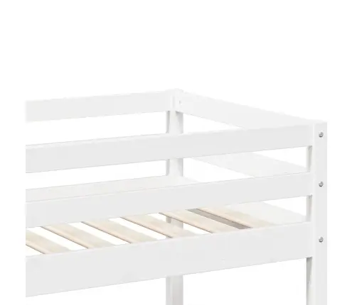 Narivoodi, Valge, 90 X 190 cm Männipuit