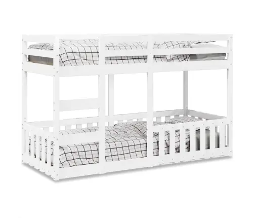 Narivoodi, Valge, 90 X 190 cm Männipuit