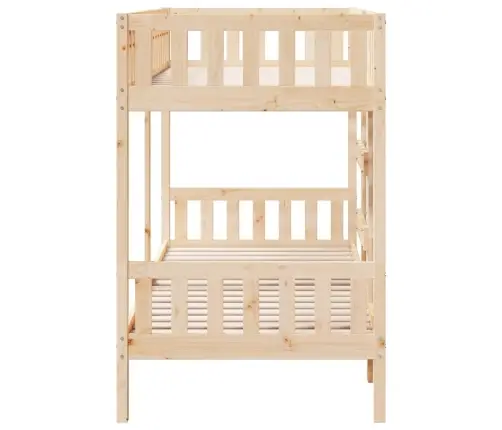 Divstāvu Gulta, 80X200 Cm, Priedes Masīvkoks Vidaxl