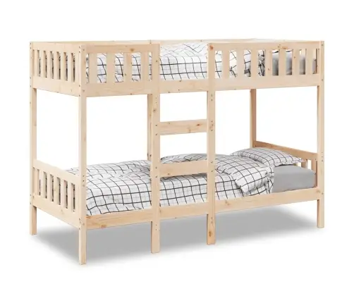 Divstāvu Gulta, 80X200 Cm, Priedes Masīvkoks Vidaxl