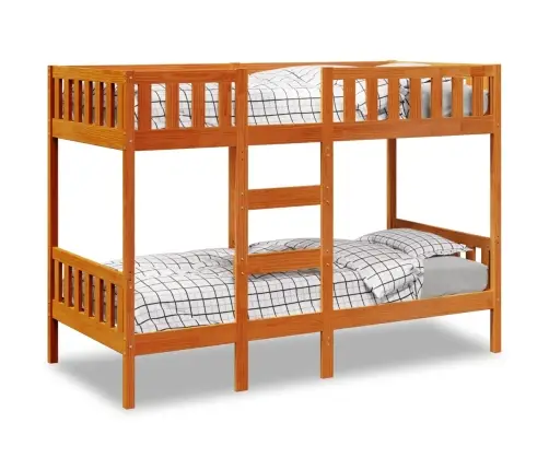 Narivoodi, Vahapruun, 90X200 cm Männipuit