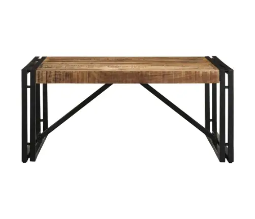 Kafijas Galdiņš 80X80X35 Cm Masīv Rough Wood Mango Vidaxl