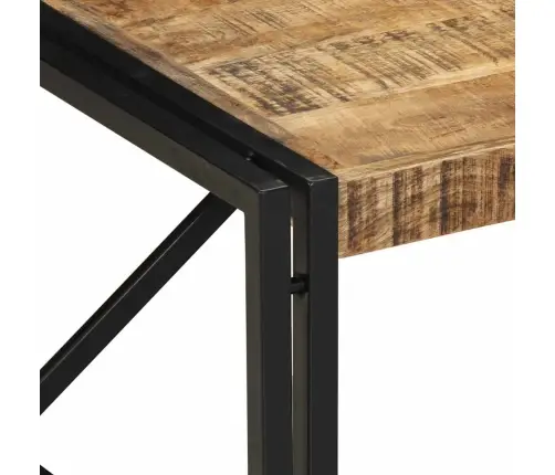 Kafijas Galdiņš 80X80X35 Cm Masīv Rough Wood Mango Vidaxl