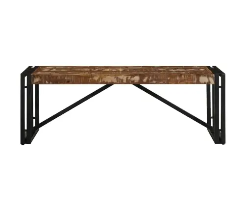 Daudzkrāsains Kafijas Galdiņš 100X50X35 Cm Reģenerēts Masīvkoks Vidaxl