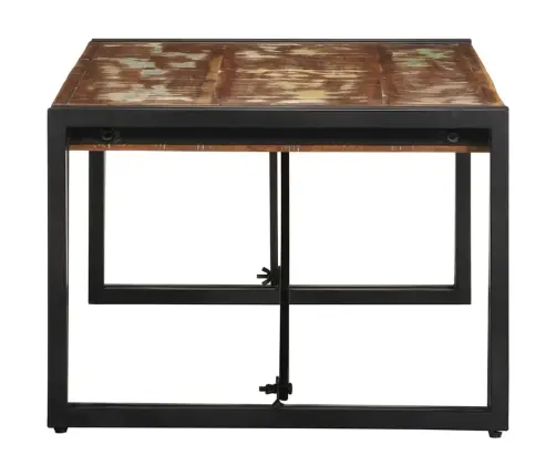 Daudzkrāsains Kafijas Galdiņš 100X50X35 Cm Reģenerēts Masīvkoks Vidaxl