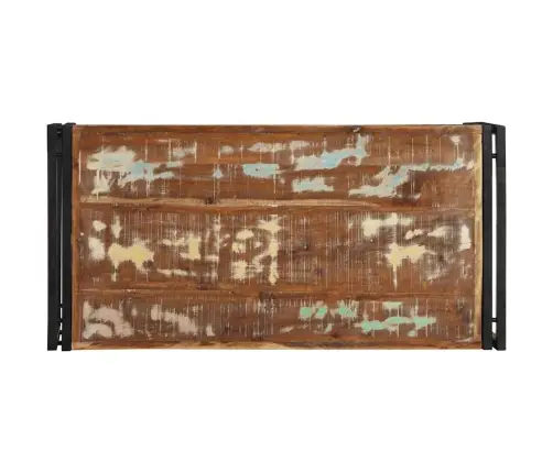 Daudzkrāsains Kafijas Galdiņš 100X50X35 Cm Reģenerēts Masīvkoks Vidaxl