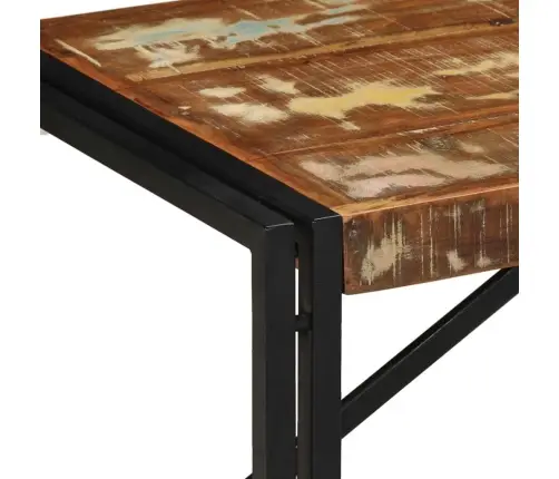 Daudzkrāsains Kafijas Galdiņš 100X50X35 Cm Reģenerēts Masīvkoks Vidaxl