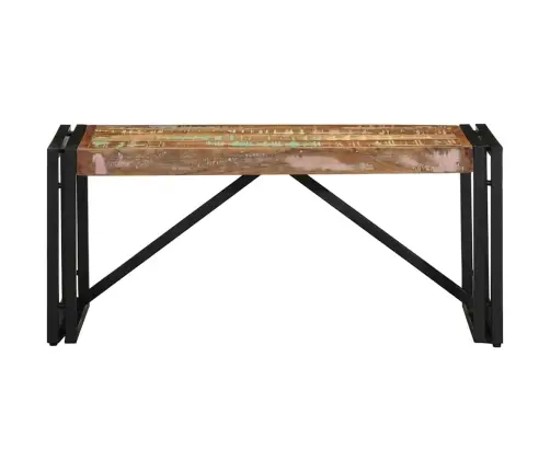Daudzkrāsains Kafijas Galdiņš 80X40X35Cm Masīvkoks, Pārstrādāts Vidaxl