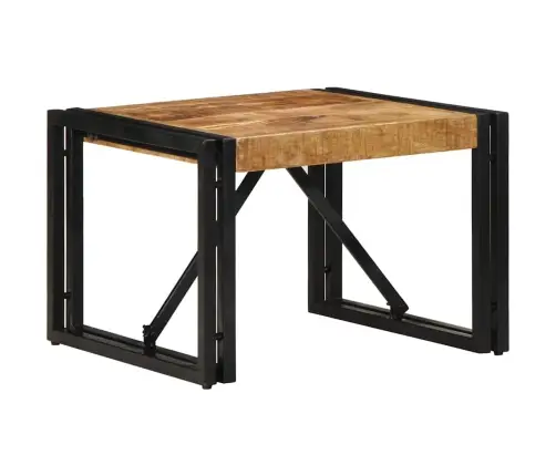 Kavos Staliukas 50X50X35 Cm Masyvus Rough Wood Mango