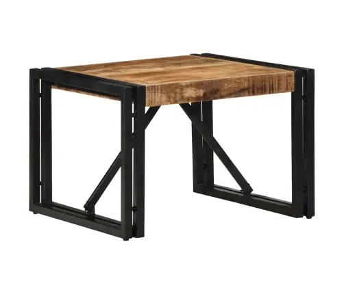 Kavos Staliukas 50X50X35 Cm Masyvus Rough Wood Mango