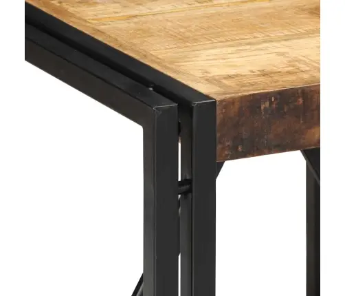 Kohvilaud, 40X40X35 cm Töötlemata Mangopuit