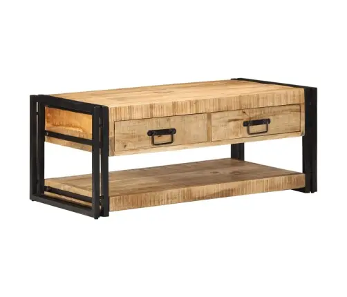 Diivanilaud 90X50X38 Cm Täistöötlemata Puidust Mango