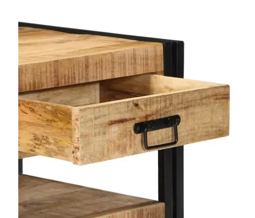 Diivanilaud 90X50X38 Cm Täistöötlemata Puidust Mango