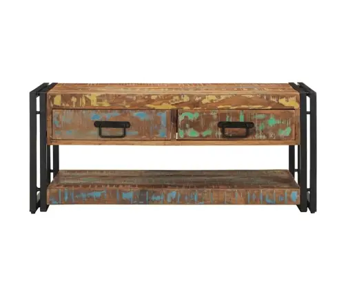 Mitmevärviline Diivanilaud 90X50X38 Cm Taaskasutatud Täispuit Mitmevärviline Diivanilaud 90X50X38 Cm Taaskasutatud Täispuit
