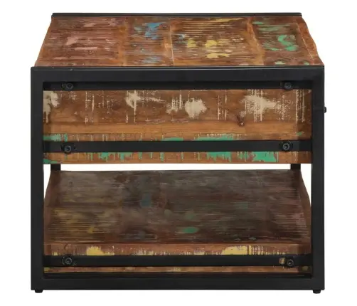 Mitmevärviline Diivanilaud 90X50X38 Cm Taaskasutatud Täispuit Mitmevärviline Diivanilaud 90X50X38 Cm Taaskasutatud Täispuit