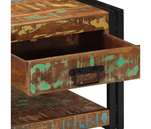 Mitmevärviline Diivanilaud 90X50X38 Cm Taaskasutatud Täispuit Mitmevärviline Diivanilaud 90X50X38 Cm Taaskasutatud Täispuit