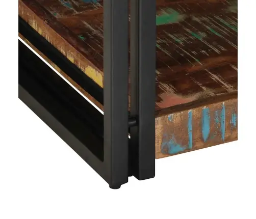 Mitmevärviline Diivanilaud 90X50X38 Cm Taaskasutatud Täispuit Mitmevärviline Diivanilaud 90X50X38 Cm Taaskasutatud Täispuit