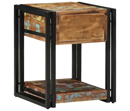 Naktsgaldiņš 40X40X50 Cm Cietais Pārstrādātais Koks Vidaxl Naktsgaldiņš 40X40X50 Cm Cietais Pārstrādātais Koks Vidaxl