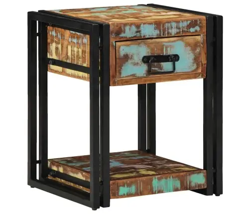 Naktsgaldiņš 40X40X50 Cm Cietais Pārstrādātais Koks Vidaxl Naktsgaldiņš 40X40X50 Cm Cietais Pārstrādātais Koks Vidaxl