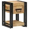 Öölambi Kapp Sahtliga 2 Pcs Pruun 30 X 30 X 40 Cm Mangopuit