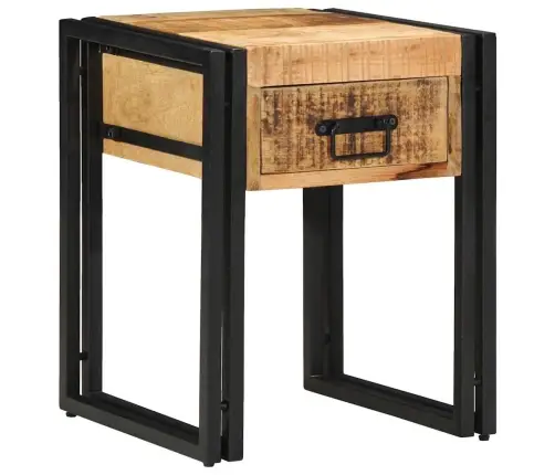 Blakus Galds 40X40X50 Cm Ciets Raupjš Mangoga Koks Vidaxl Blakus Galds 40X40X50 Cm Ciets Raupjš Mangoga Koks Vidaxl