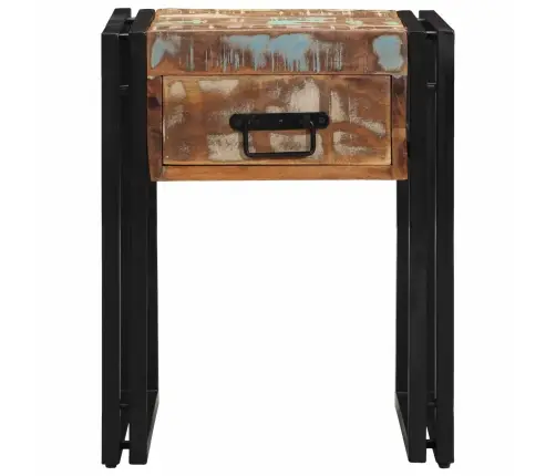 Žurnalinis Staliukas 40 X 40 X 50 Cm Kietas Atkurtas Medis