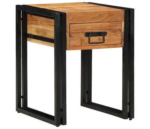 Žurnalinis Staliukas 40 X 40 X 50 Cm Kietos Akacijos Mediena