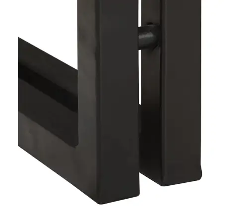 Sānu Galdiņš 30 X 30 X 40 Cm Cieta Atjaunota Koksne Un Metāls Vidaxl