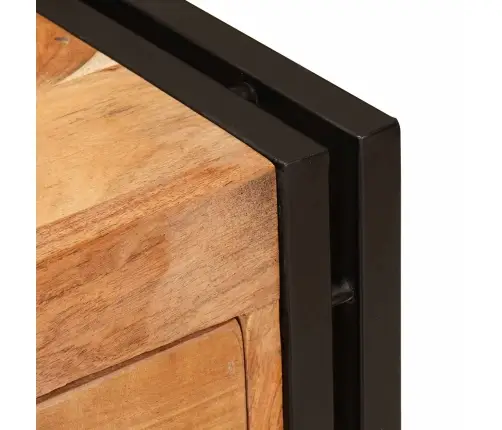 Puse Ar Atvilktni Brūna 66 X 33 X 70 Cm Cietā Akācijas Koks Vidaxl