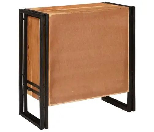 Puse Ar Atvilktni Brūna 66 X 33 X 70 Cm Cietā Akācijas Koks Vidaxl