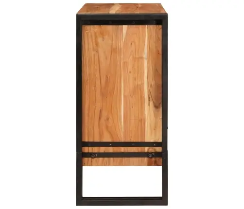 Puse Ar Atvilktni Brūna 66 X 33 X 70 Cm Cietā Akācijas Koks Vidaxl