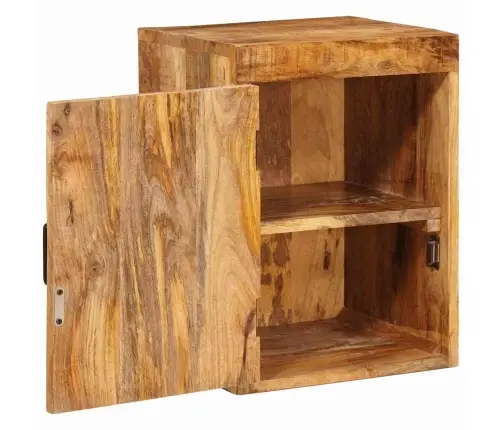 Naktsgaldiņš Brūna 35 X 33 X 48 Cm Cieta Mango Koksne Vidaxl