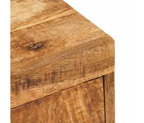 Naktsgaldiņš 2 Pcs Brūna 35 X 33 X 48 Cm Cieta Mango Koksne Vidaxl