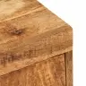 Naktsgaldiņš 2 Pcs Brūna 35 X 33 X 48 Cm Cieta Mango Koksne Vidaxl